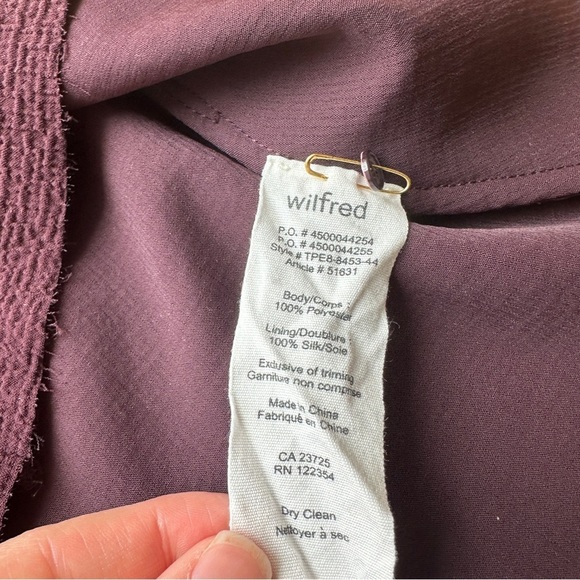 Wilfred Purple Mini Dress - Picture 10 of 12